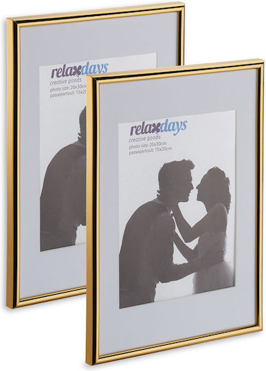 Set 2 rame foto 20x30 cm aurii Relaxdays Set 2 rame foto 20x30 cm aurii Relaxdays