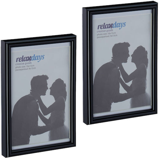 Set 2 Photo Frames Dimensions 15.5 X 11 X 8.5 Cm Black Relaxdays Set 2 Photo Frames Dimensions 15.5 X 11 X 8.5 Cm Black Relaxdays