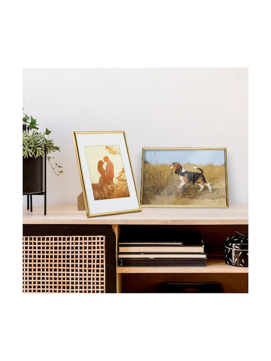 Set 2 A4 Bilderrahmen Gold Relaxdays