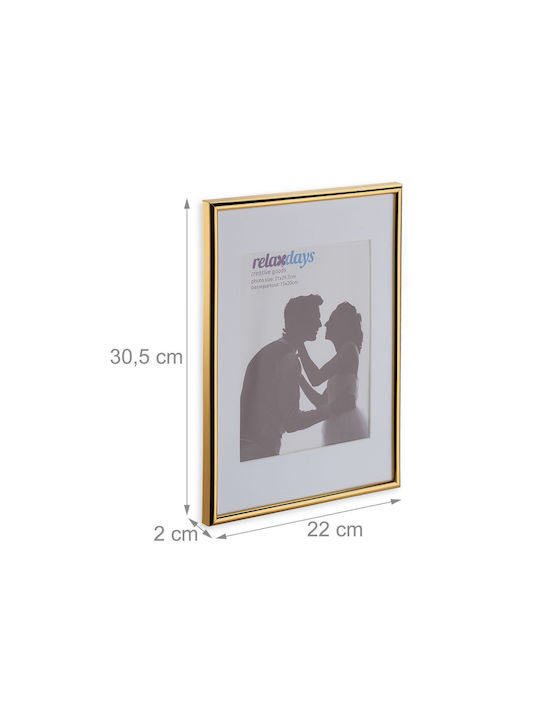 Set 2 A4 Bilderrahmen Gold Relaxdays