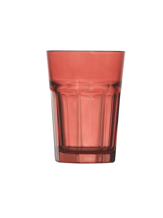 Uniglass Marocco Glass Water made of Glass in Red Color 350ml