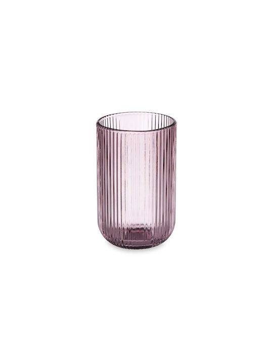 Atmosphera Glas Wasser aus Glas in Rosa Farbe
