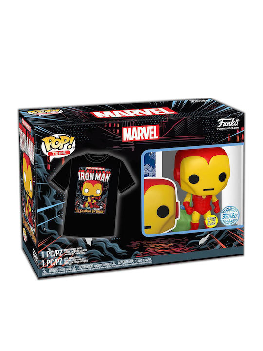 Funko Поп! Tees Marvel: Marvel - Tee Adult Свети в тъмното