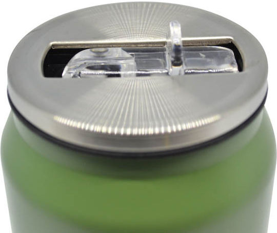Ankor Cold And Hot Ποτήρι Θερμός Ανοξείδωτο 500ml Πράσινο με Επιστόμιο