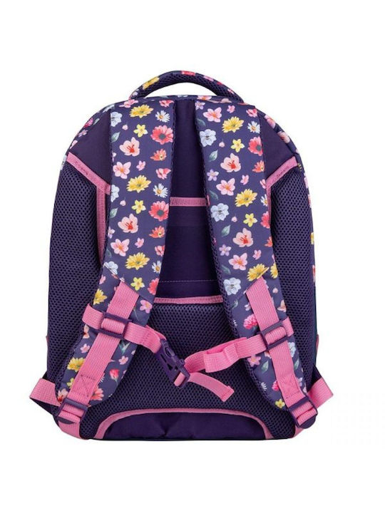 Must Team Schulranzen Rucksack Junior High-High School Lila mit Flaschenhalter 25Liter