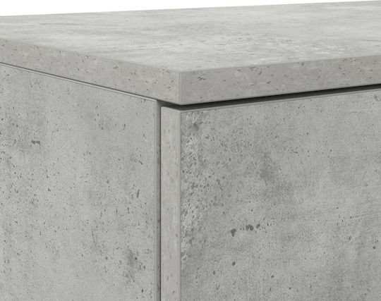 vidaXL Bettkasten aus Holz Gray 140x36.5x16.5cm