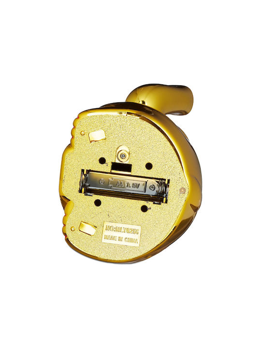 Lucky Cat Maneki Neko Gold Plastic 16 X 10 X 8 Cm