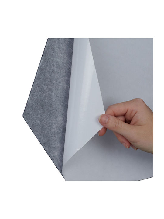 Autocolante de perete și murale Autocolante Decorative 12 Bucăți Albastre Galbene Gri 26 X 30 X 0.9 Cm