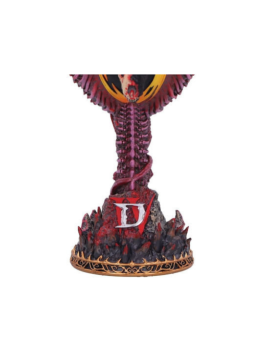 Nemesis Now Diablo Iv Mephisto Goblet Glass for White and Red Wine made of Copper in Bronze Color Goblet