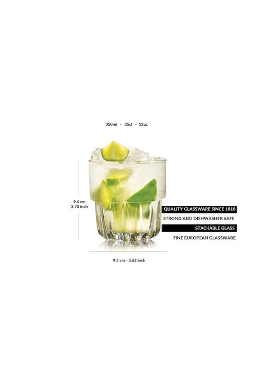 Libbey Ποτήρι Ουίσκι από Γυαλί 355ml