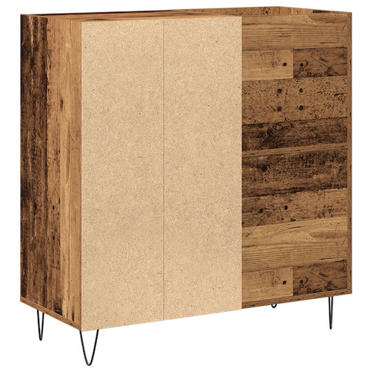 vidaXL Oak Hi-Fi Furniture Black 38x84.5x90cm
