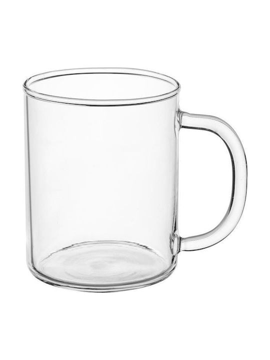 Termisil Mug Glass Transparent 400ml 3pcs