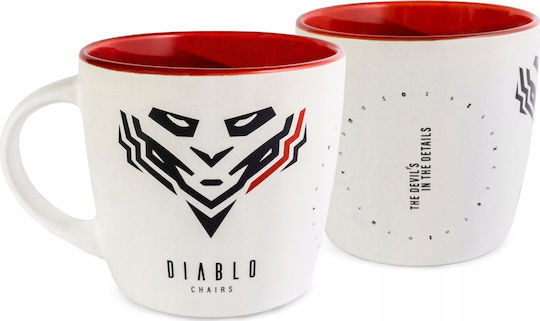 Diablo Becher Keramik Weiß