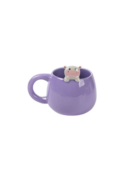 Κουπα I-total Ceramic Charm Xl2525b Hippo 450ml