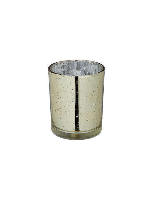 Set 12 Candle Holders Gold Dimensions 8.5 X 7 Cm Relaxdays