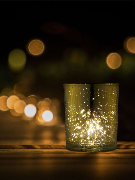 Set 12 Candle Holders Gold Dimensions 8.5 X 7 Cm Relaxdays