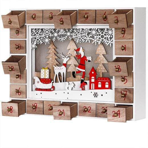 Calendar Advent Cutie Muzicală DIY Din Lemn