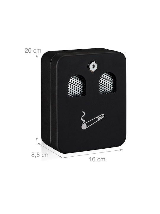 Wall Ashtray 1l Capacity Relaxdays