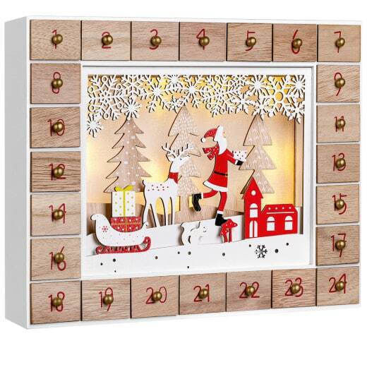 Calendar Advent Cutie Muzicală DIY Din Lemn