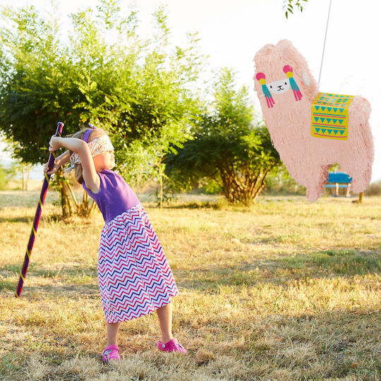 Pinata În Formă de Llama Pentru Dulciuri Jucărie Mexicană Pentru Petrecere Copii Cu Agățat De Tavan Dimensiune 50 X 30 Cm