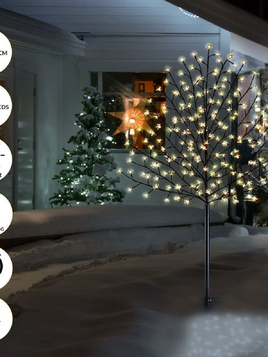 Brad iluminat cu telecomandă 180 cm 200 LED-uri interior exterior