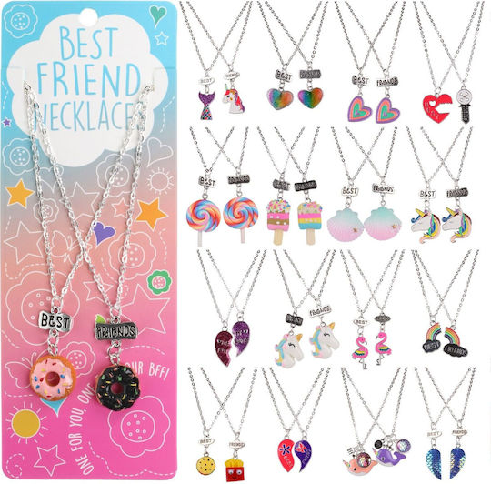 Gama Brands Best Friends Necklaces Heart Star Butterfly Triple Jewelry Game
