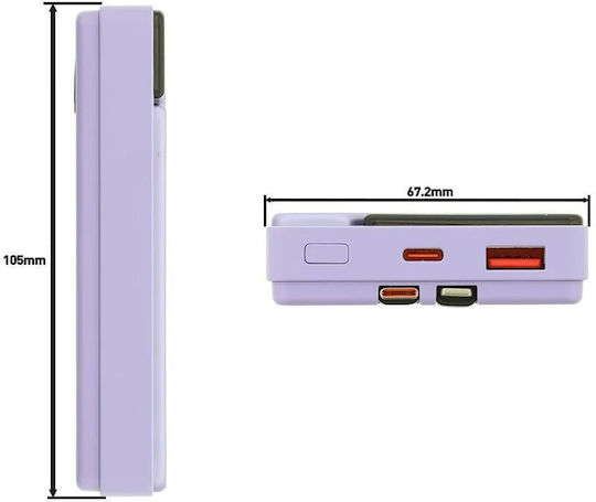 Tellur Power Bank 10000mAh Schnellladung Lila