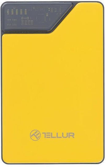 Tellur Външна батерия 10000mAh със Захранване с висока мощност / Бързо зареждане, Жълта