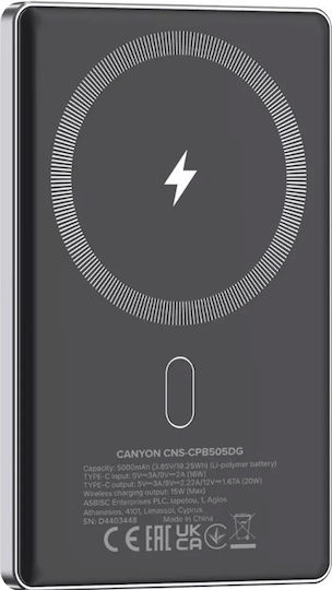Canyon OnPower 505 MagSafe 5000mAh 15W Gray