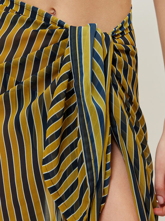 Seabreeze Pareo Gold Striped Sunset