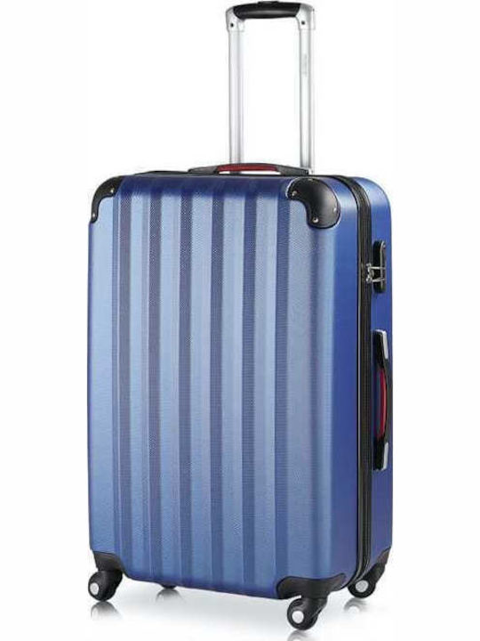 Monzana Valiză de Călătorie Mare Dură Albastru cu 4 roți Înălțime 70cm 103084