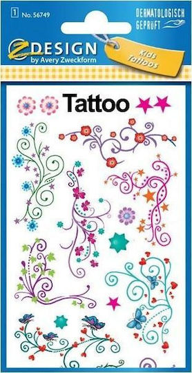Avery Flowers Kinder Tattoos