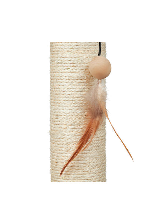 Cat Scratching Post 52 X 42 X 22 Cm Brown Cream