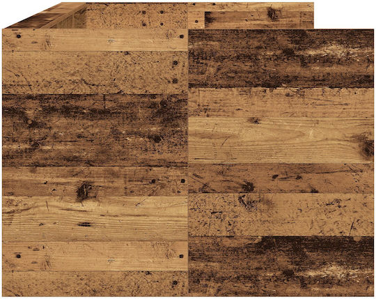Canapea Pat Simplu Din Lemn Maro Cu Plăci Pentru Saltea 75x190cm