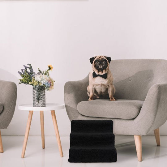 3-stufige Hundetreppe Relaxdays 30 x 35 x 45 cm Schwarz