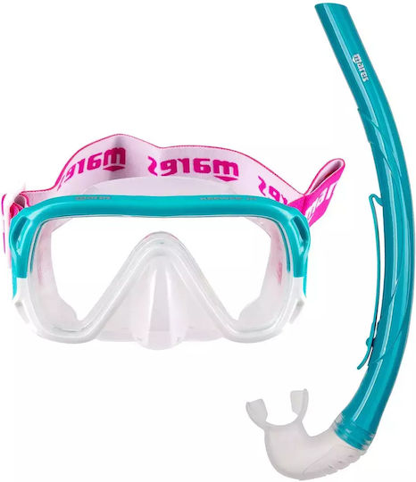 Kinder Tauchmaske mit Schnorchel Combo Keewee Weiße
