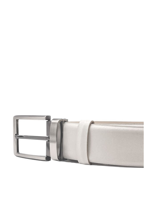 Men's Belt Leather Beige