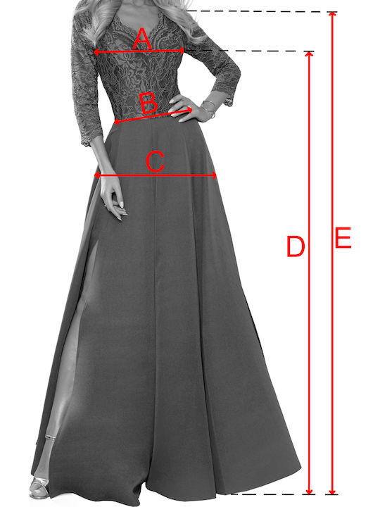 Maxi Kleid für Hochzeit / Taufe Beige