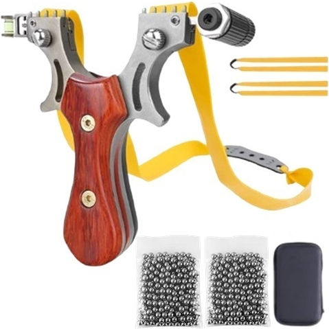 Set de Șabloane Metalice Tăiate cu Laser 200 Bile Metalice 9 Mm 12 Cm Mâner din Lemn Bobină Carcasă Maro Inclusă