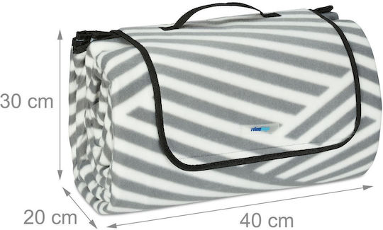 Relaxdays Picnic Blanket 300x300cm in White Color