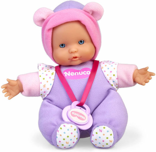 Giochi Preziosi Nenuco Μωρό Κούκλα Μωράκι Cute με Ροζ Φορμάκι Ροζ Φορμάκι 15 εκ.