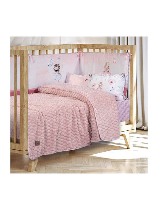 Greenwich Polo Club Одеяло Детско легло Essential Baby 8848 Флийс Розов 110x150см.