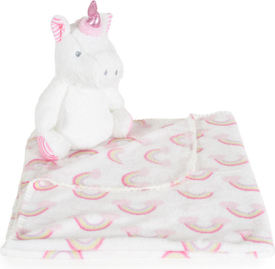 Cangaroo Decke Wickeltücher für Kinderzimmer Unicorn Stars Vlies Rosa 75x90cm