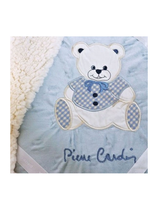 Pierre Cardin Baby Blanket Cot Teddy 110x140cm