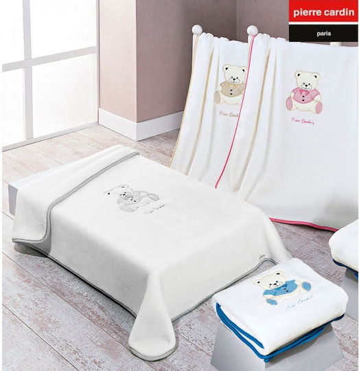 Pierre Cardin Blanket Nursery Swaddling Blankets Nancy 545 Velvet Pink 80x110cm