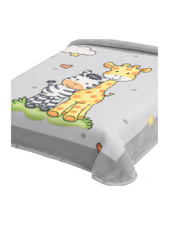 Belpla Blanket Spanish Cot Ster 637 Gray Grey 110x140cm