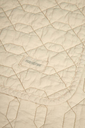 Nobodinoz Decke Kinderbett Wabi-Sabi Waffel Beige 100x135cm