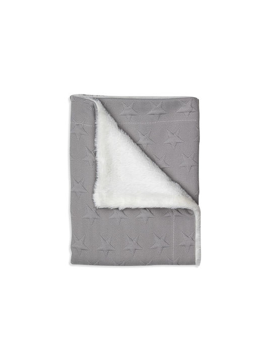 Interbaby Blanket Nursery Swaddling Blankets Universo Fleece Gray 80x110cm