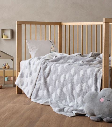 Kentia Decke Kinderbett Esperos Gestrickt Gray 100x140cm