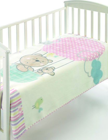 Morven Одеяло Детско легло Kidz C75 Велур Розов 110x140см.